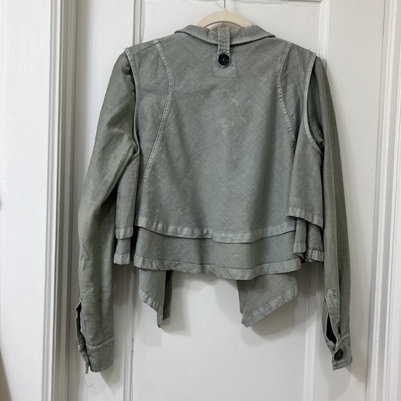 Draped twill jacket - Picture 4 of 4